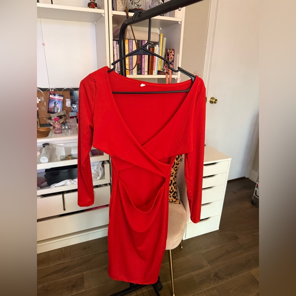 Elegant Red Women's Dress